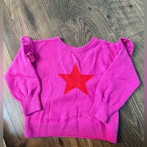Baby Gap. 2T. Pink with red star sweater. Worn once